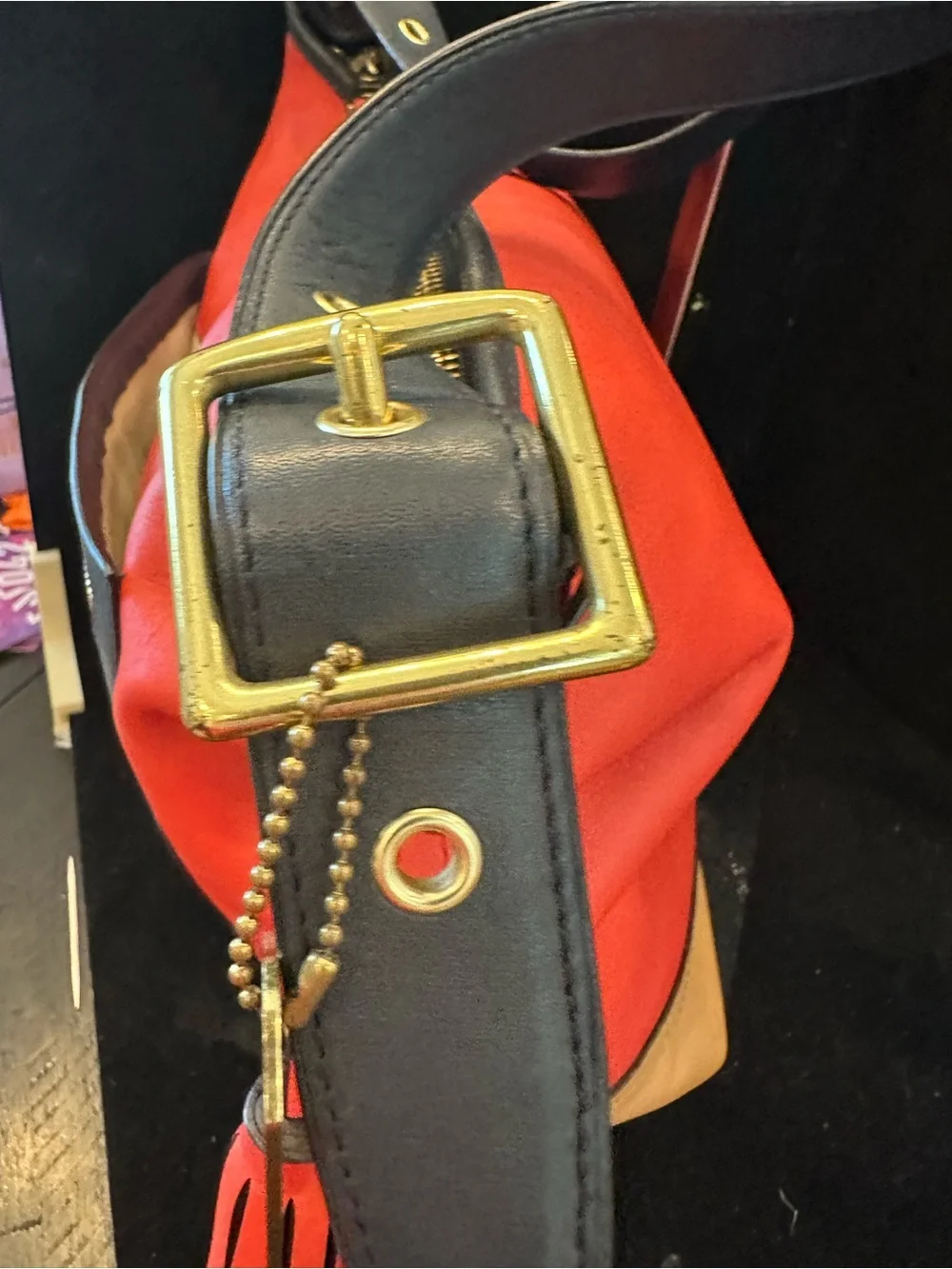 Coach #042 Legacy Colorblock Large Duffel With matching Turnlock wallet